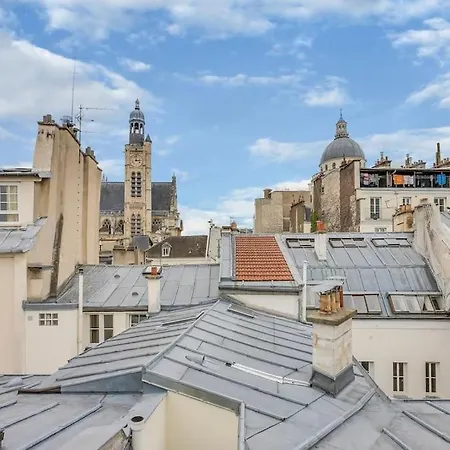 شقة Notre-dame -latin Quarter Vip Rooftop Terrace View باريس